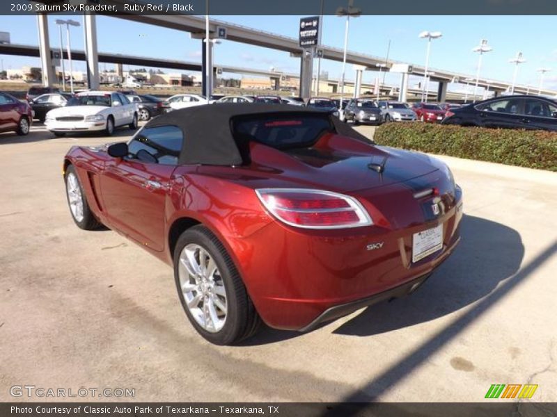 Ruby Red / Black 2009 Saturn Sky Roadster