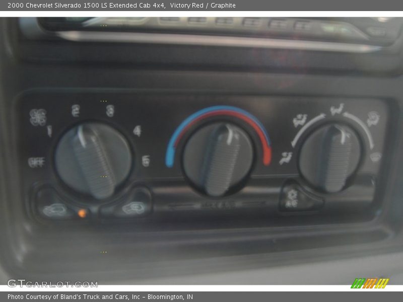Victory Red / Graphite 2000 Chevrolet Silverado 1500 LS Extended Cab 4x4
