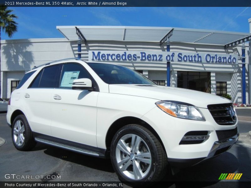 Arctic White / Almond Beige 2013 Mercedes-Benz ML 350 4Matic