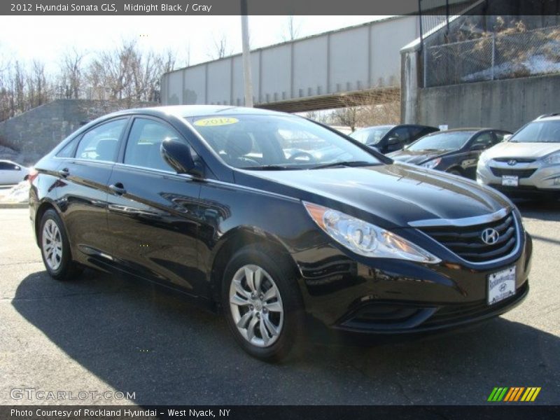 Midnight Black / Gray 2012 Hyundai Sonata GLS