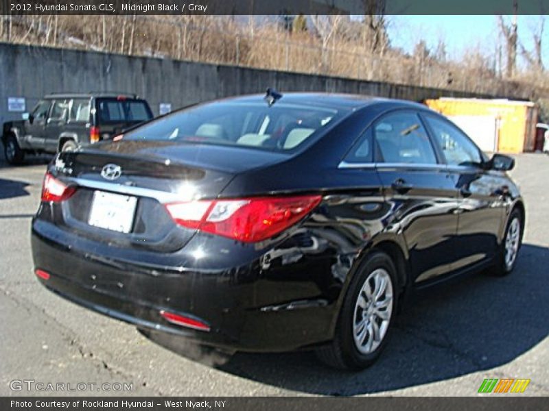 Midnight Black / Gray 2012 Hyundai Sonata GLS