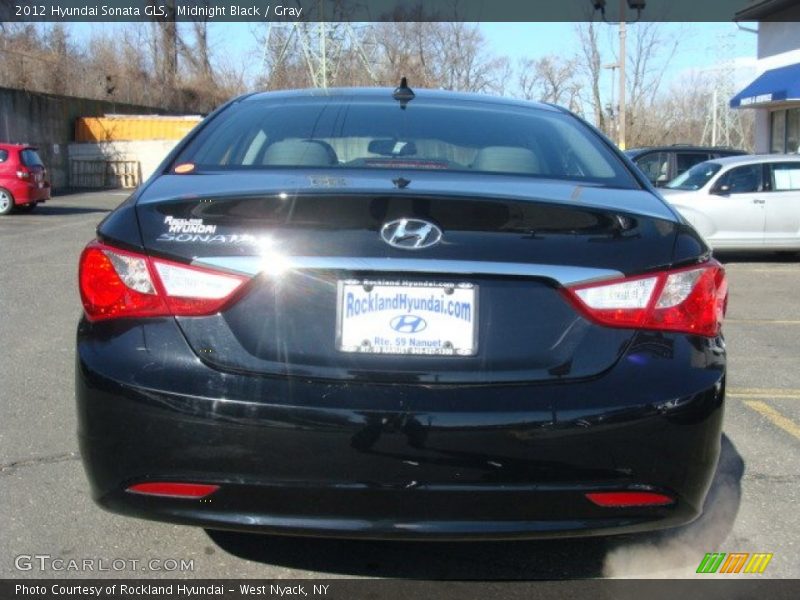 Midnight Black / Gray 2012 Hyundai Sonata GLS