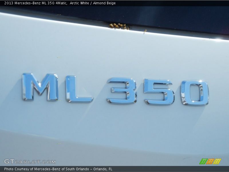 Arctic White / Almond Beige 2013 Mercedes-Benz ML 350 4Matic