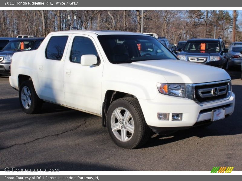 White / Gray 2011 Honda Ridgeline RTL