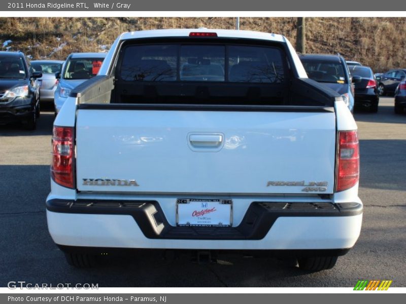 White / Gray 2011 Honda Ridgeline RTL