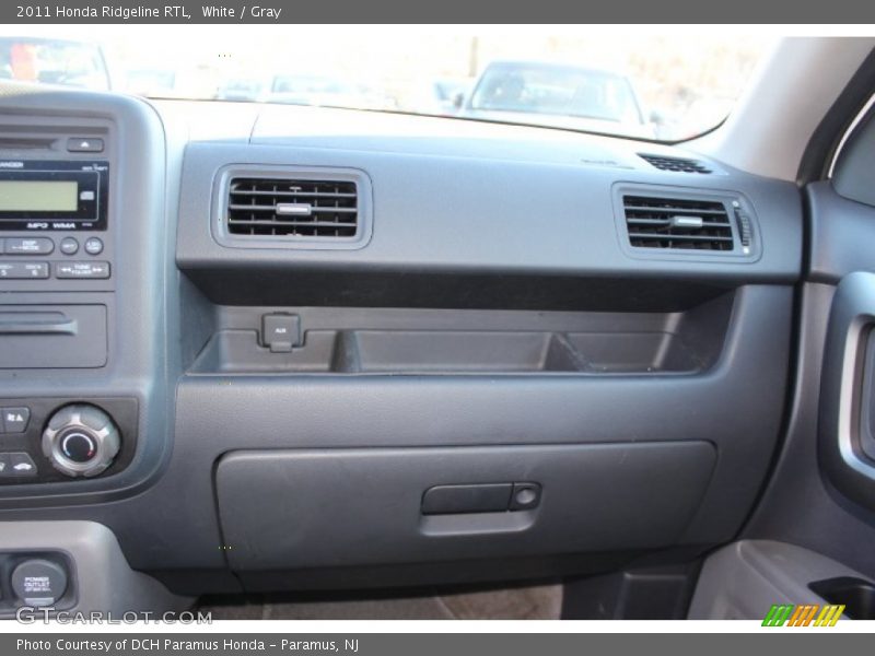 White / Gray 2011 Honda Ridgeline RTL
