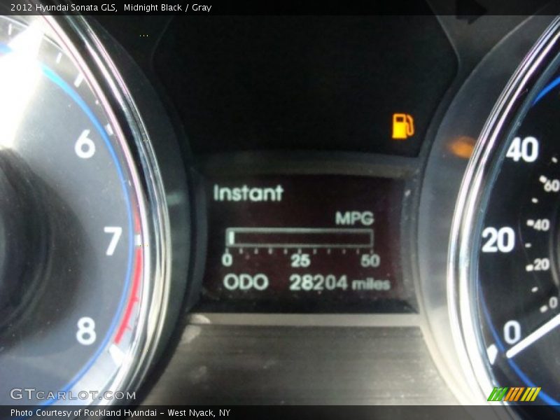 Midnight Black / Gray 2012 Hyundai Sonata GLS