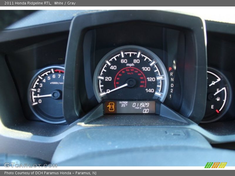 White / Gray 2011 Honda Ridgeline RTL