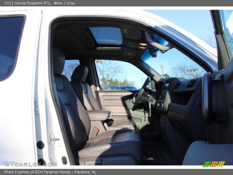 White / Gray 2011 Honda Ridgeline RTL