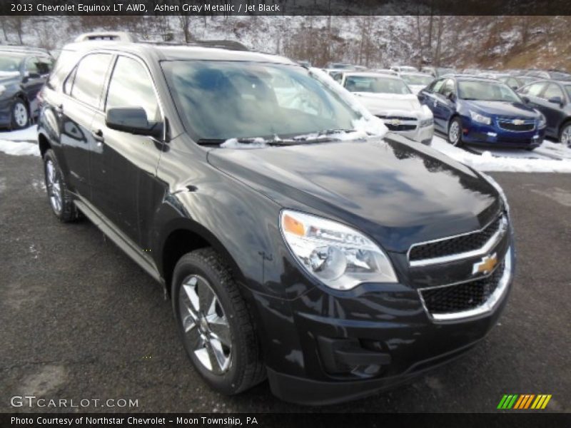 Ashen Gray Metallic / Jet Black 2013 Chevrolet Equinox LT AWD