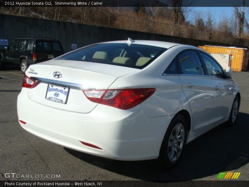 Shimmering White / Camel 2012 Hyundai Sonata GLS