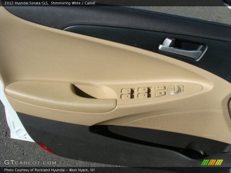 Shimmering White / Camel 2012 Hyundai Sonata GLS