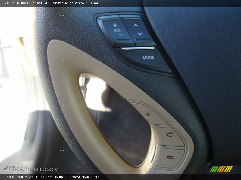 Shimmering White / Camel 2012 Hyundai Sonata GLS