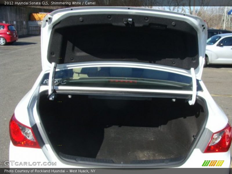 Shimmering White / Camel 2012 Hyundai Sonata GLS