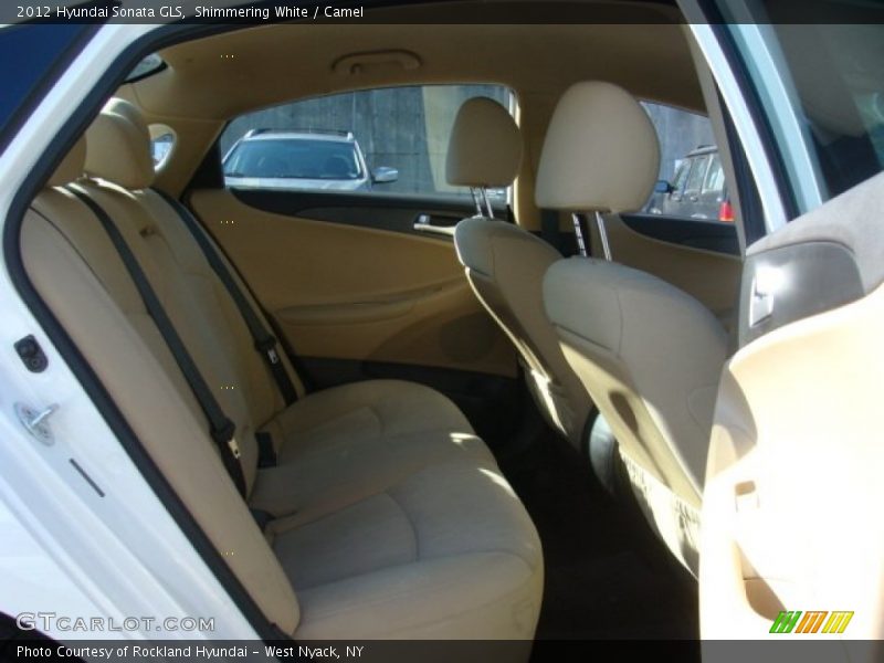 Shimmering White / Camel 2012 Hyundai Sonata GLS