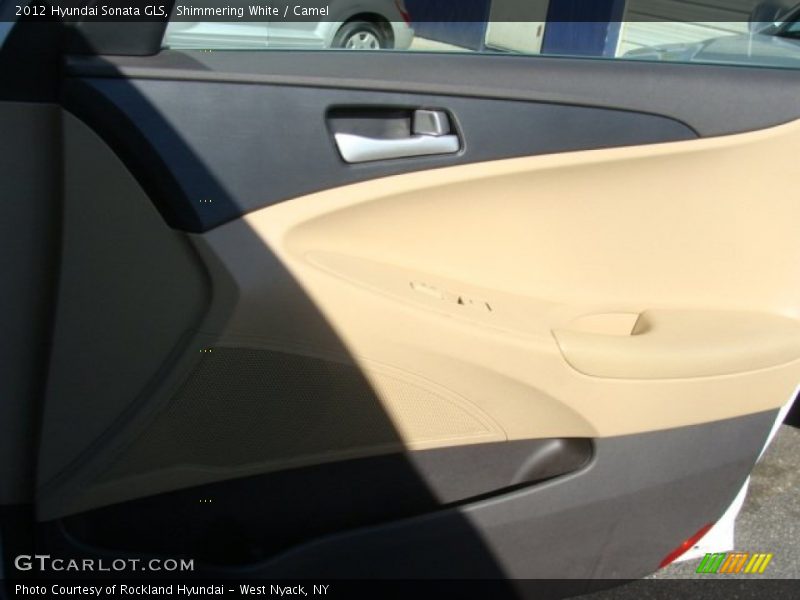 Shimmering White / Camel 2012 Hyundai Sonata GLS