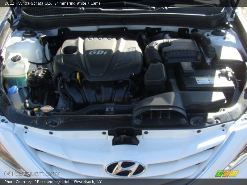 Shimmering White / Camel 2012 Hyundai Sonata GLS