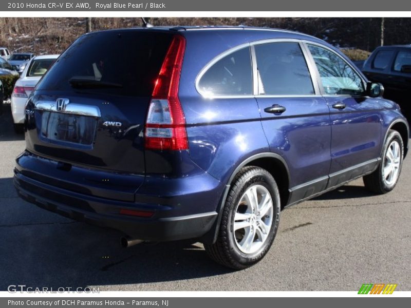 Royal Blue Pearl / Black 2010 Honda CR-V EX AWD