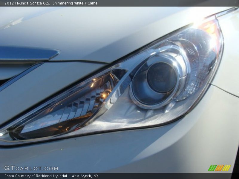 Shimmering White / Camel 2012 Hyundai Sonata GLS