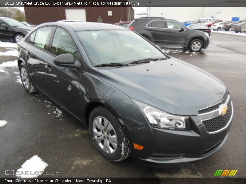 Cyber Gray Metallic / Jet Black/Medium Titanium 2013 Chevrolet Cruze LS