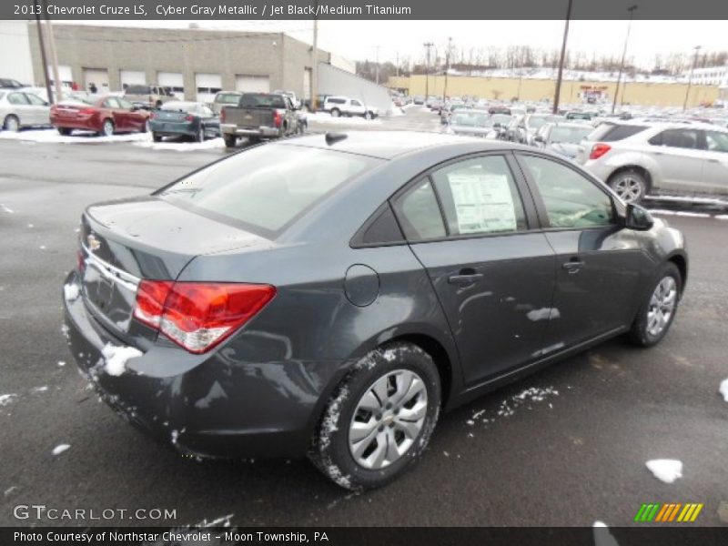 Cyber Gray Metallic / Jet Black/Medium Titanium 2013 Chevrolet Cruze LS