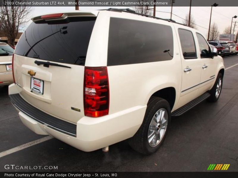 White Diamond Tintcoat / Light Cashmere/Dark Cashmere 2009 Chevrolet Suburban LTZ 4x4