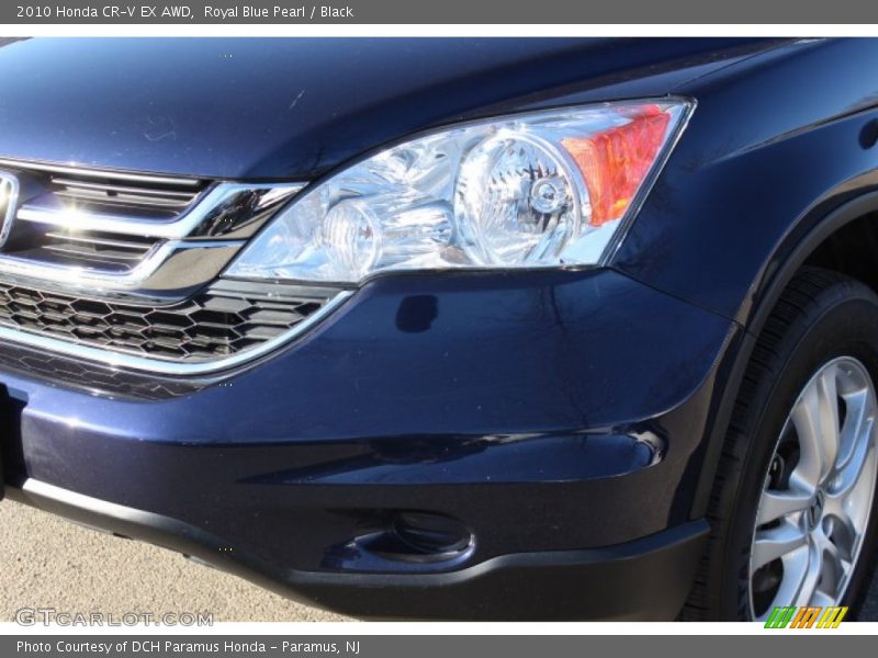 Royal Blue Pearl / Black 2010 Honda CR-V EX AWD