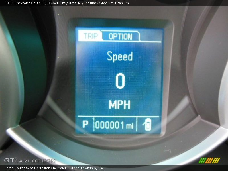 Cyber Gray Metallic / Jet Black/Medium Titanium 2013 Chevrolet Cruze LS