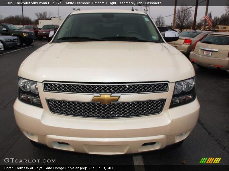 White Diamond Tintcoat / Light Cashmere/Dark Cashmere 2009 Chevrolet Suburban LTZ 4x4