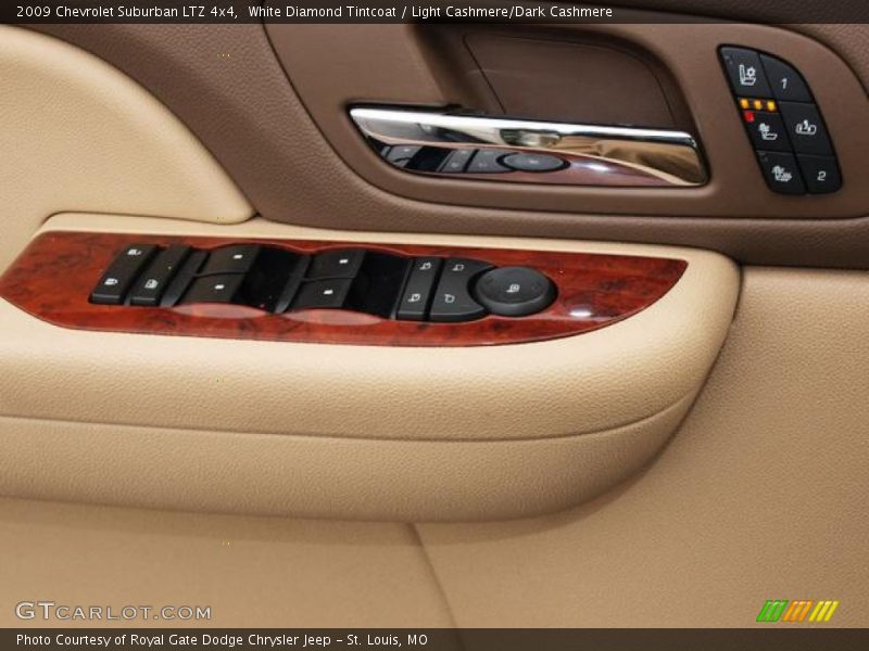 White Diamond Tintcoat / Light Cashmere/Dark Cashmere 2009 Chevrolet Suburban LTZ 4x4