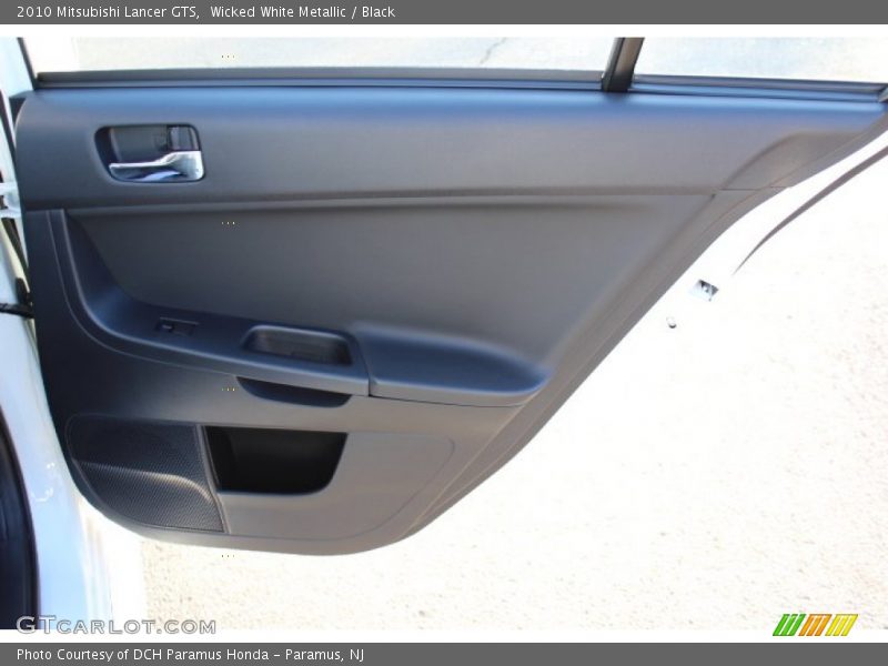 Wicked White Metallic / Black 2010 Mitsubishi Lancer GTS