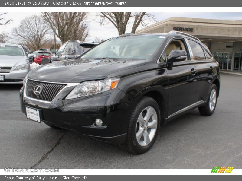 Obsidian Black / Parchment/Brown Walnut 2010 Lexus RX 350 AWD