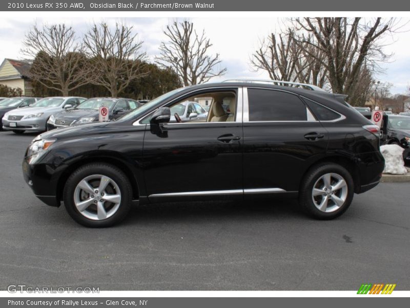 Obsidian Black / Parchment/Brown Walnut 2010 Lexus RX 350 AWD