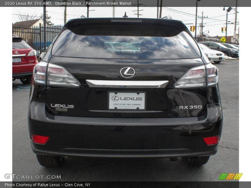 Obsidian Black / Parchment/Brown Walnut 2010 Lexus RX 350 AWD