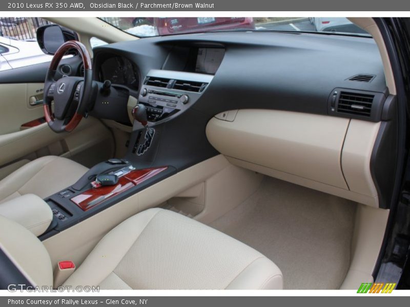 Obsidian Black / Parchment/Brown Walnut 2010 Lexus RX 350 AWD
