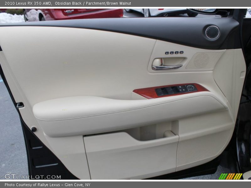 Obsidian Black / Parchment/Brown Walnut 2010 Lexus RX 350 AWD