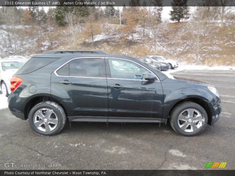 Ashen Gray Metallic / Jet Black 2013 Chevrolet Equinox LT AWD