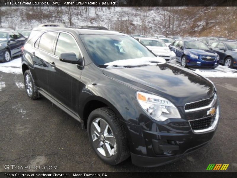 Ashen Gray Metallic / Jet Black 2013 Chevrolet Equinox LT AWD
