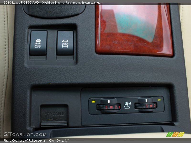 Obsidian Black / Parchment/Brown Walnut 2010 Lexus RX 350 AWD