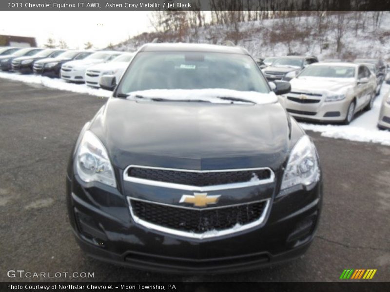 Ashen Gray Metallic / Jet Black 2013 Chevrolet Equinox LT AWD