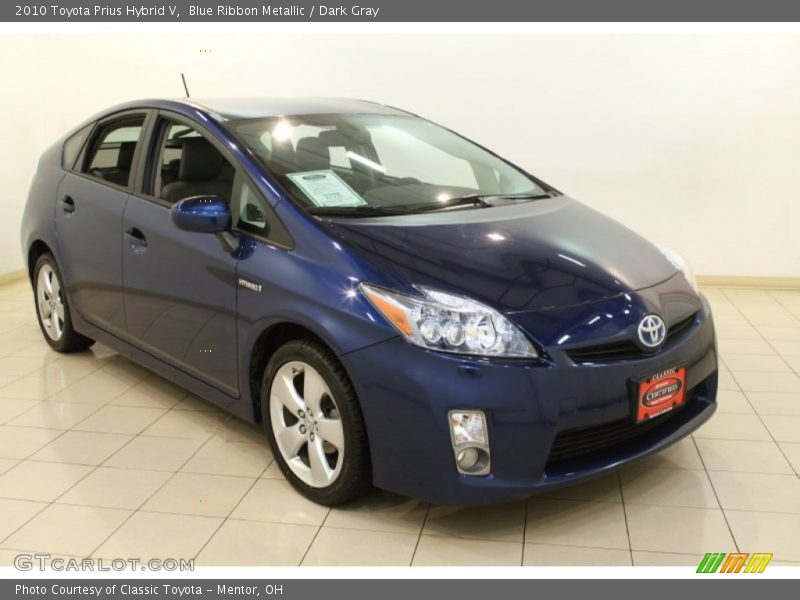 Blue Ribbon Metallic / Dark Gray 2010 Toyota Prius Hybrid V