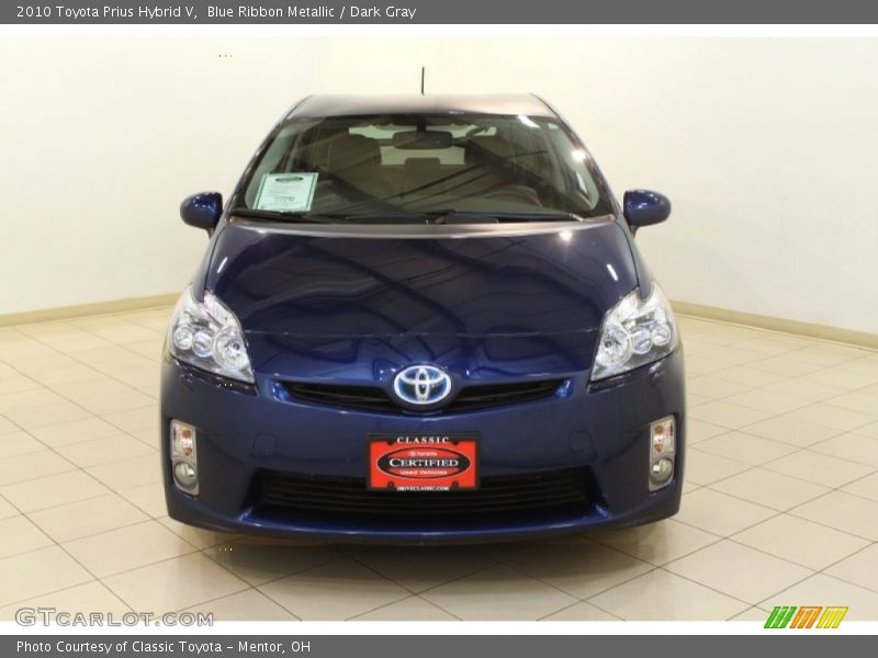 Blue Ribbon Metallic / Dark Gray 2010 Toyota Prius Hybrid V