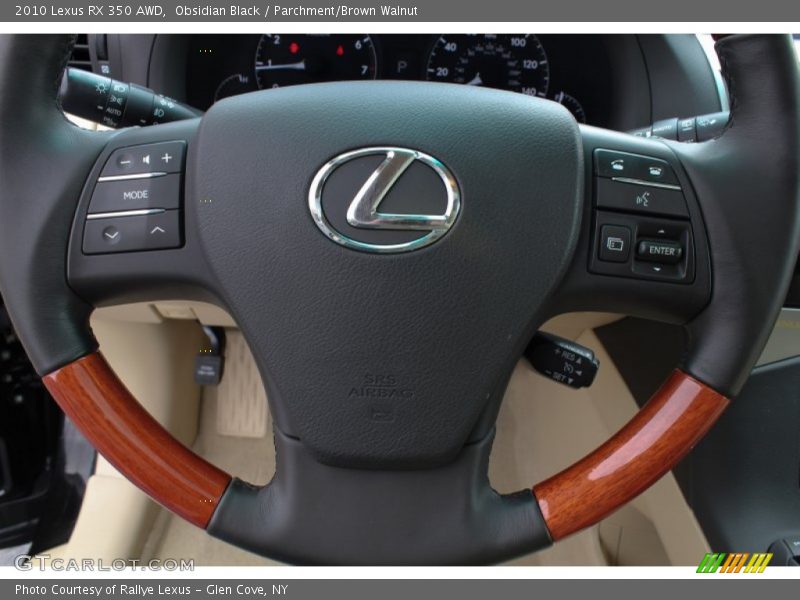 Obsidian Black / Parchment/Brown Walnut 2010 Lexus RX 350 AWD