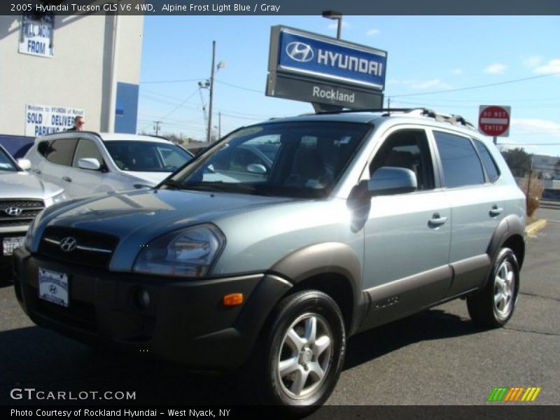 Alpine Frost Light Blue / Gray 2005 Hyundai Tucson GLS V6 4WD