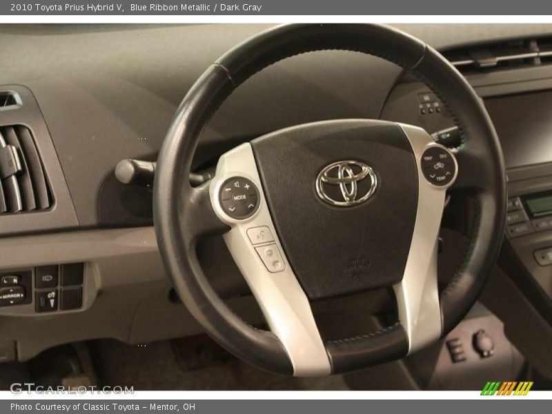 Blue Ribbon Metallic / Dark Gray 2010 Toyota Prius Hybrid V