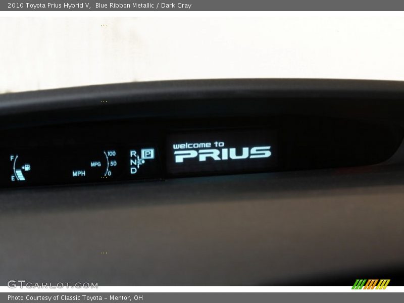 Blue Ribbon Metallic / Dark Gray 2010 Toyota Prius Hybrid V