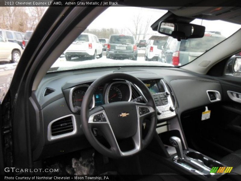Ashen Gray Metallic / Jet Black 2013 Chevrolet Equinox LT AWD
