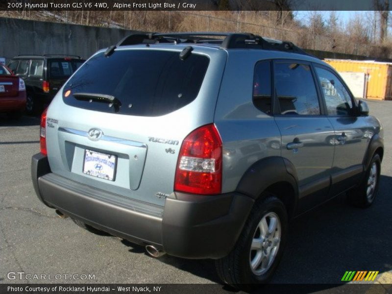 Alpine Frost Light Blue / Gray 2005 Hyundai Tucson GLS V6 4WD