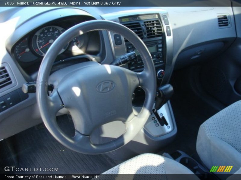 Alpine Frost Light Blue / Gray 2005 Hyundai Tucson GLS V6 4WD