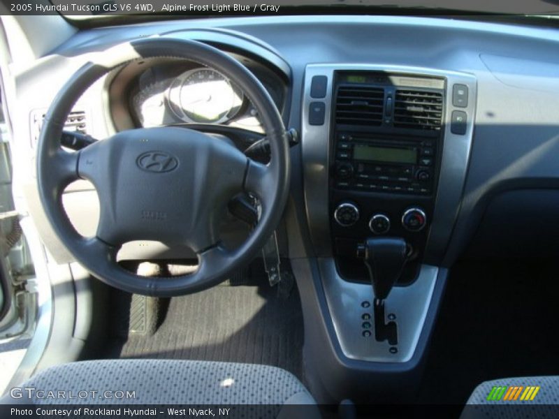 Alpine Frost Light Blue / Gray 2005 Hyundai Tucson GLS V6 4WD